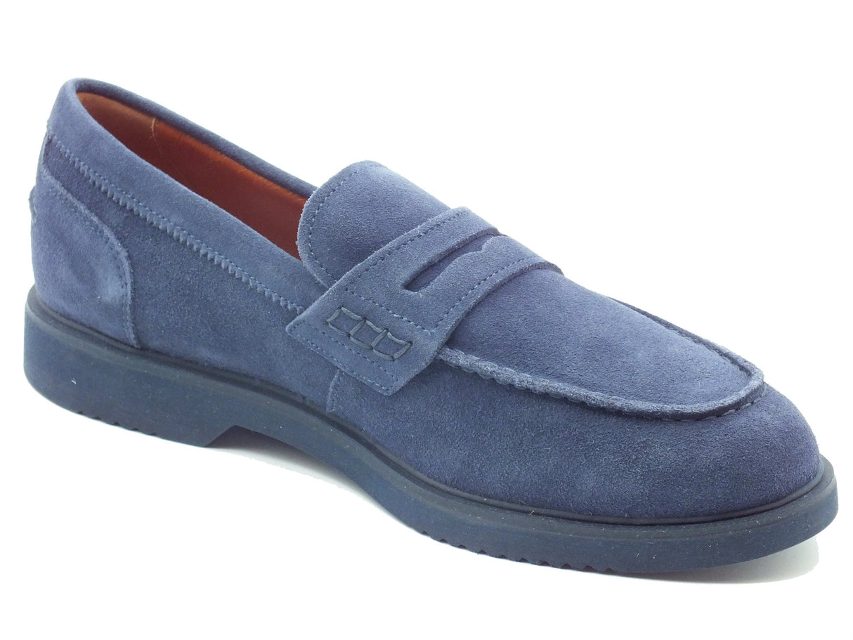 Nero Giardini Nero Giardini Mocassini Uomo E500610U Colorado Indaco pelle blu Indaco