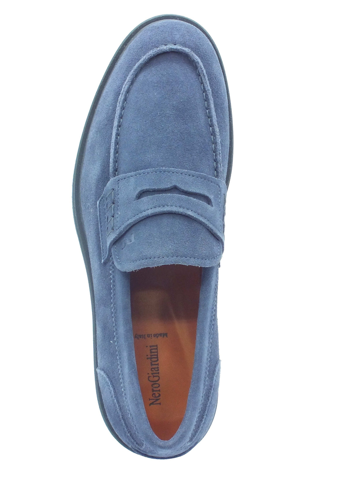 Nero Giardini Nero Giardini Mocassini Uomo E500610U Colorado Indaco pelle blu Indaco