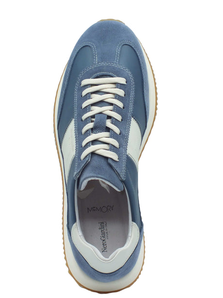 Nero Giardini Nero Giardini Sportive Uomo E601110U Velour Sauvage Avio pelle blu Avio