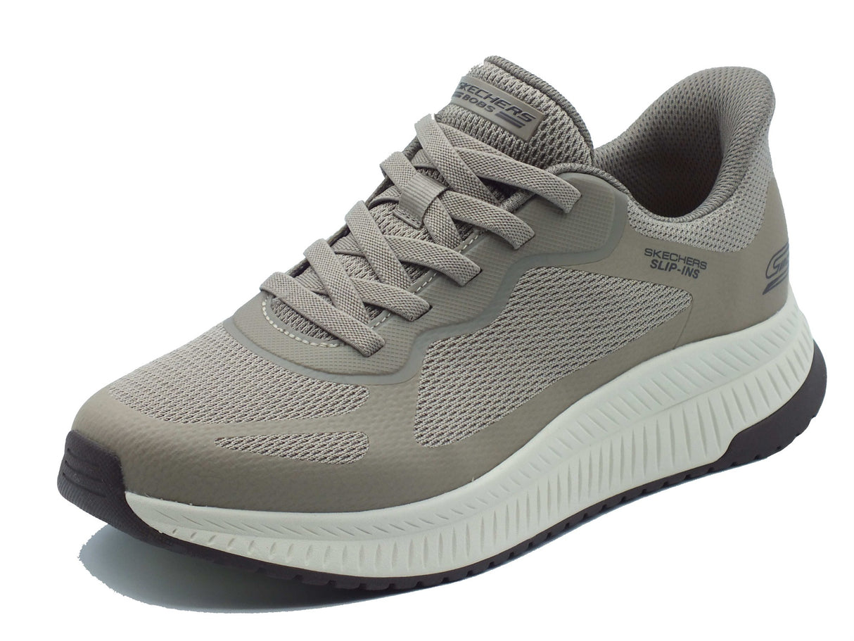 Skechers Skechers Sportive Uomo 118423 Bobs Squad Dark Taupe sintetico marrone Dark Taupe