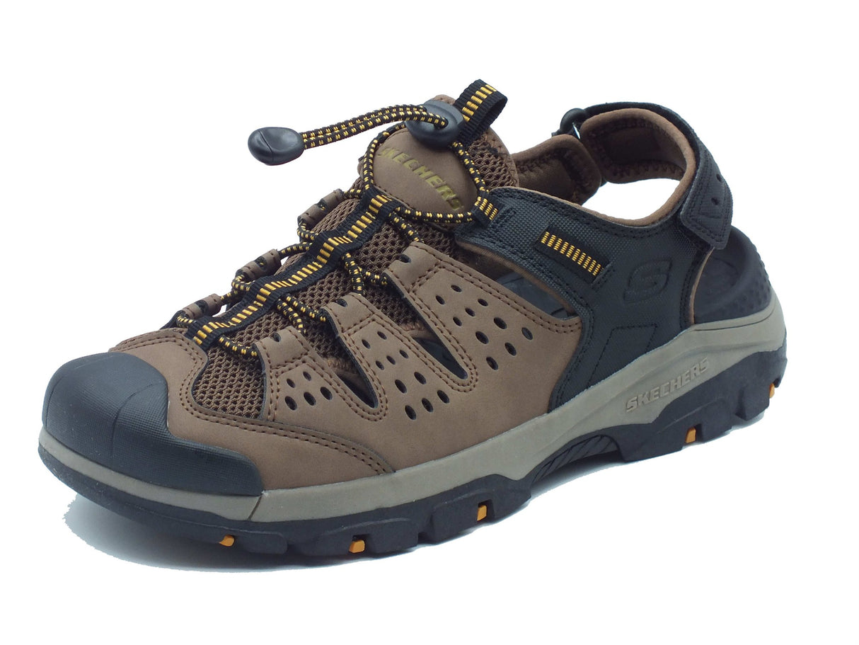 Skechers Skechers Sandali Uomo 205113 Tresmen Menard Brown Black pelle marrone Brown Black