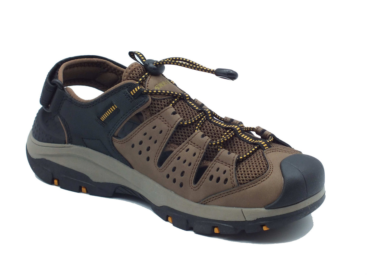 Skechers Skechers Sandali Uomo 205113 Tresmen Menard Brown Black pelle marrone Brown Black