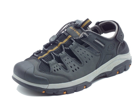 Skechers Skechers Sandali Uomo 205113 Tresmen Menard Black pelle nero Black