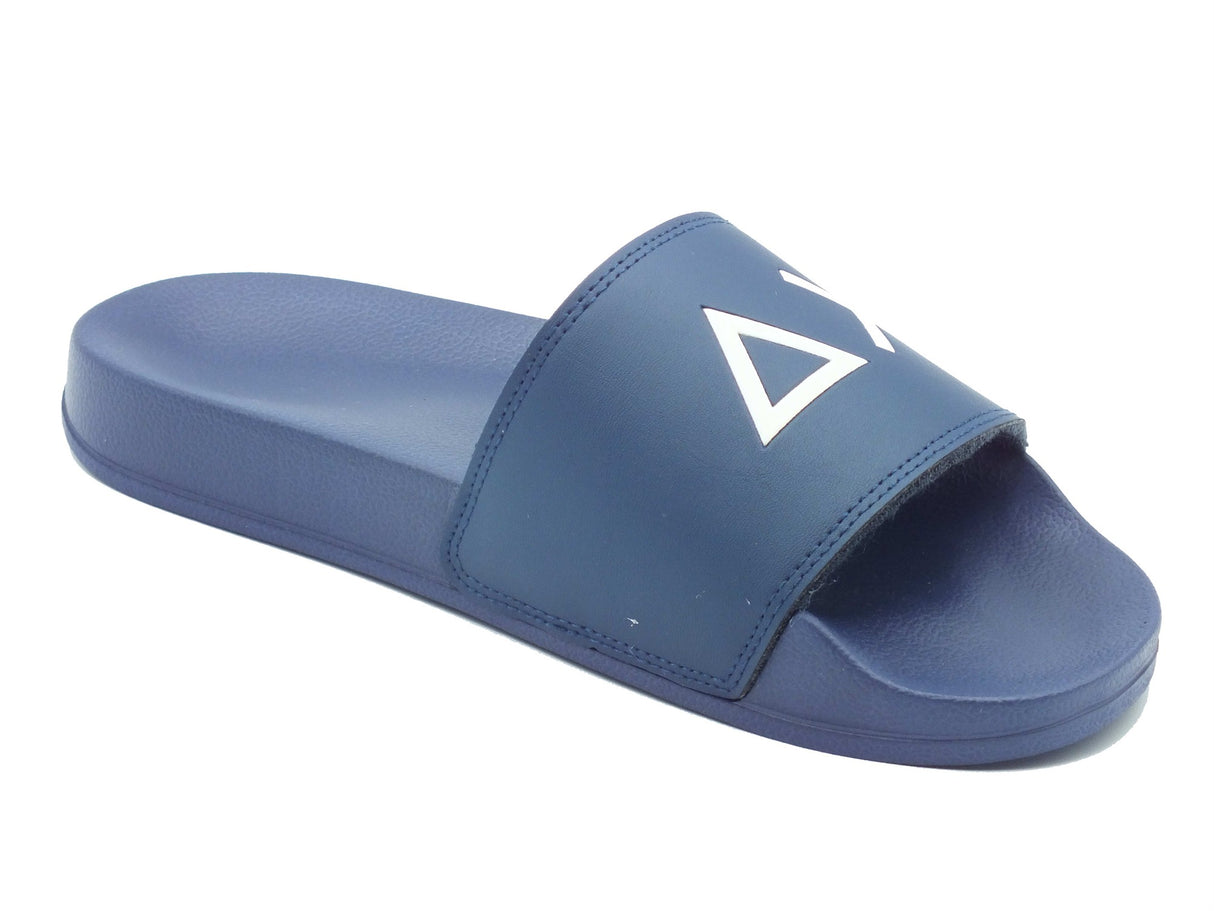 SUN68 SUN68 Ciabatte Uomo X36110 Slippers Logo Navy Blue gomma blu Navy Blue
