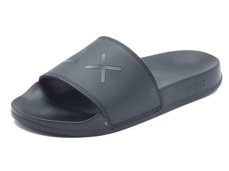 SUN68 SUN68 Ciabatte Uomo X36110 Slippers Logo Nero gomma nero Nero