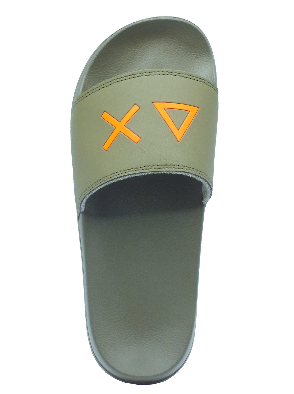 SUN68 SUN68 Ciabatte Uomo X36110 Slippers Logo Militare gomma verde Militare