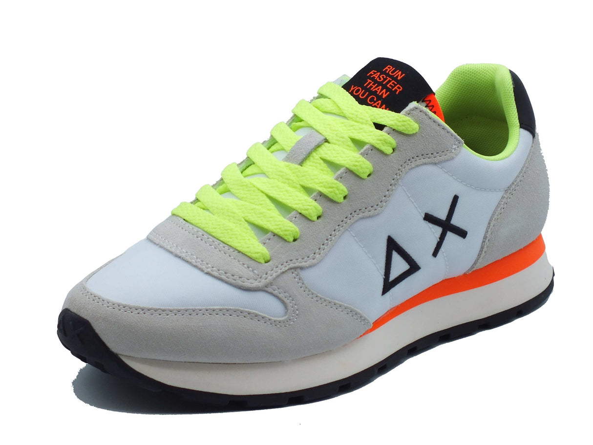 SUN68 SUN68 Sportive Uomo Z36102 Tom Fluo Bianco pelle bianco Bianco