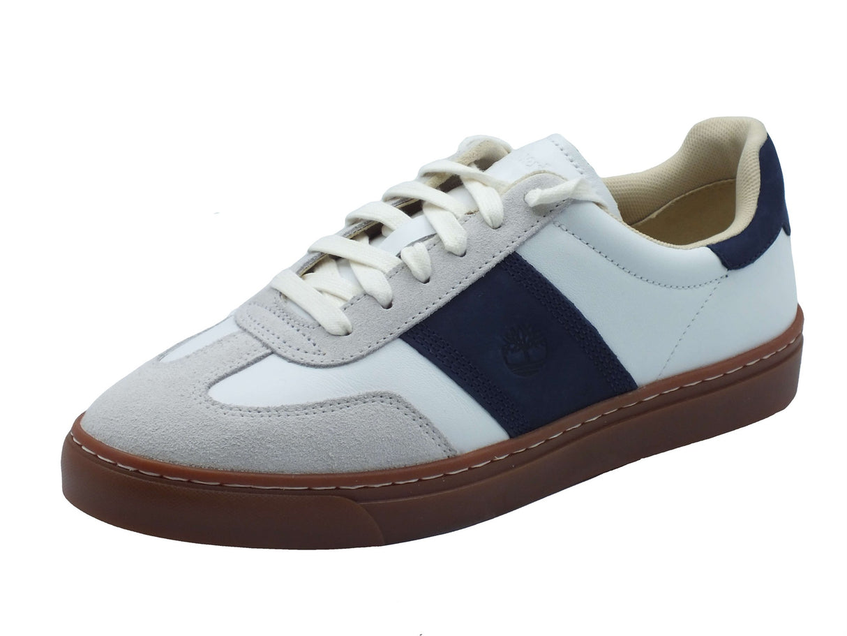 Timberland Timberland Scarpe Uomo 0A43GG Lisbon Street White Dk Blu pelle bianco White Dk Blu