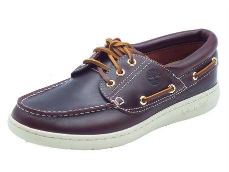 Timberland Timberland Scarpe Uomo 0A6CXM Portofino Pier Burgundy pelle marrone Burgundy