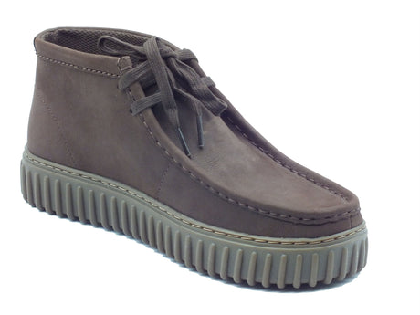 Clarks Clarks Scarpe Uomo Torhill Hi Dark Brown pelle marrone Dark Brown