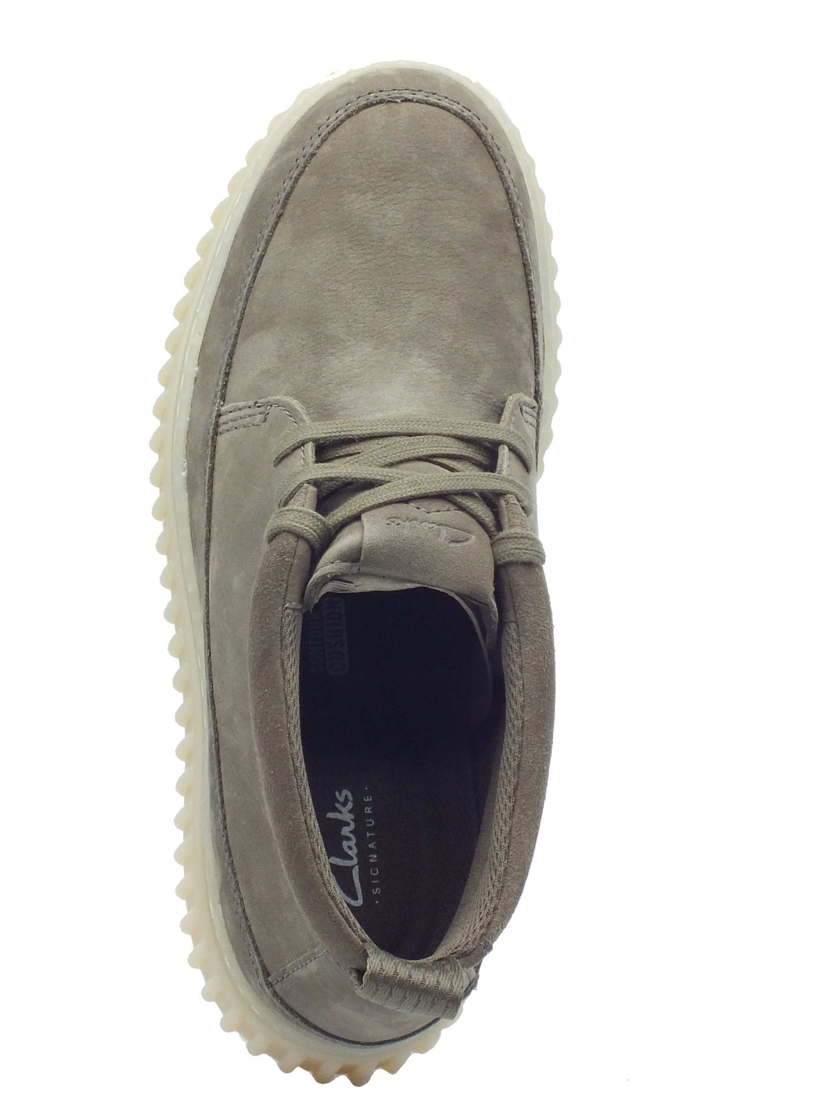 Clarks Clarks Scarponcini Uomo Torhill LaceHi Khaki pelle verde Khaki