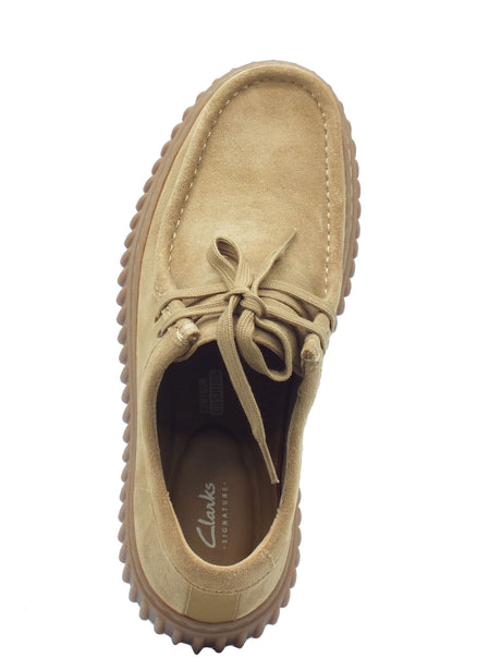 Clarks Clarks Scarpe Uomo Torhill Lo Dark Sand Suede pelle marrone Dark Sand Suede