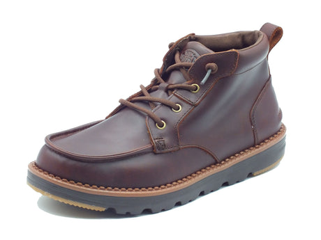 Hey Dude HeyDude 45878 Flint Boot Chocolate Scarponcini per Uomo in pelle marrone Chocolate