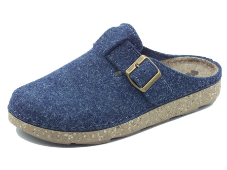 InBlu InBlu Pantofole Uomo MT000023 Avio lana blu Avio