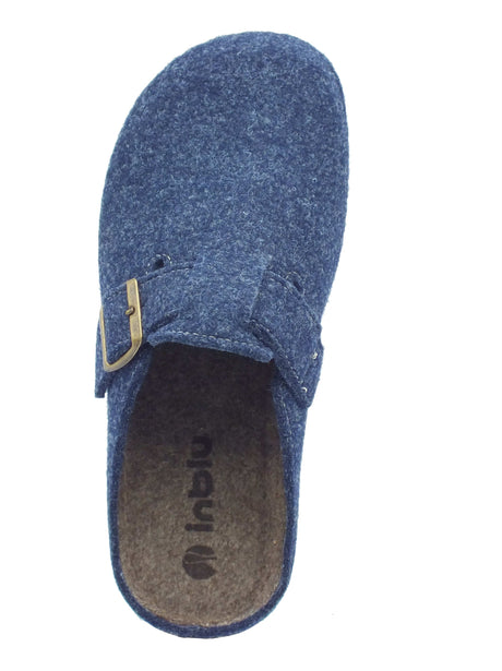 InBlu InBlu Pantofole Uomo MT000023 Avio lana blu Avio