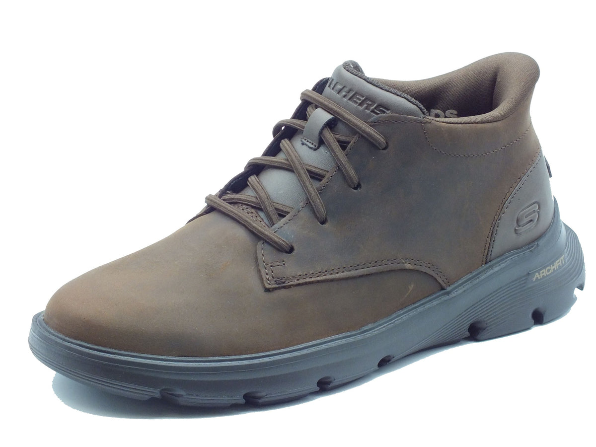 Skechers Skechers Scarponcini Uomo 205514 Ridley Cocoa pelle marrone Marrone
