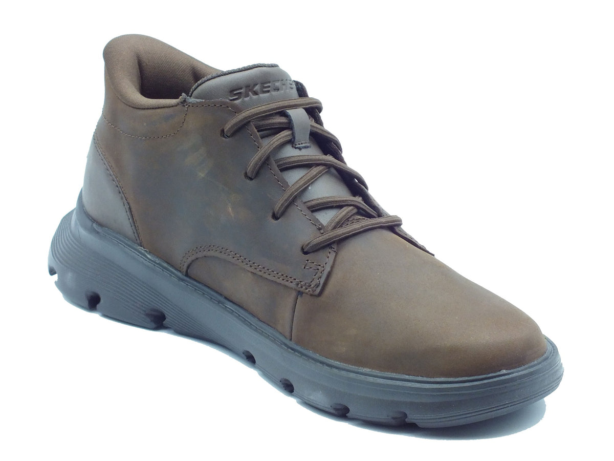Skechers Skechers Scarponcini Uomo 205514 Ridley Cocoa pelle marrone Marrone