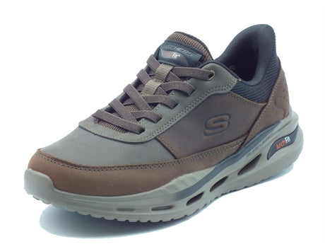 Skechers Skechers Sportive Uomo 210981 Arch Fit Orvan Cocoa pelle marrone Marrone