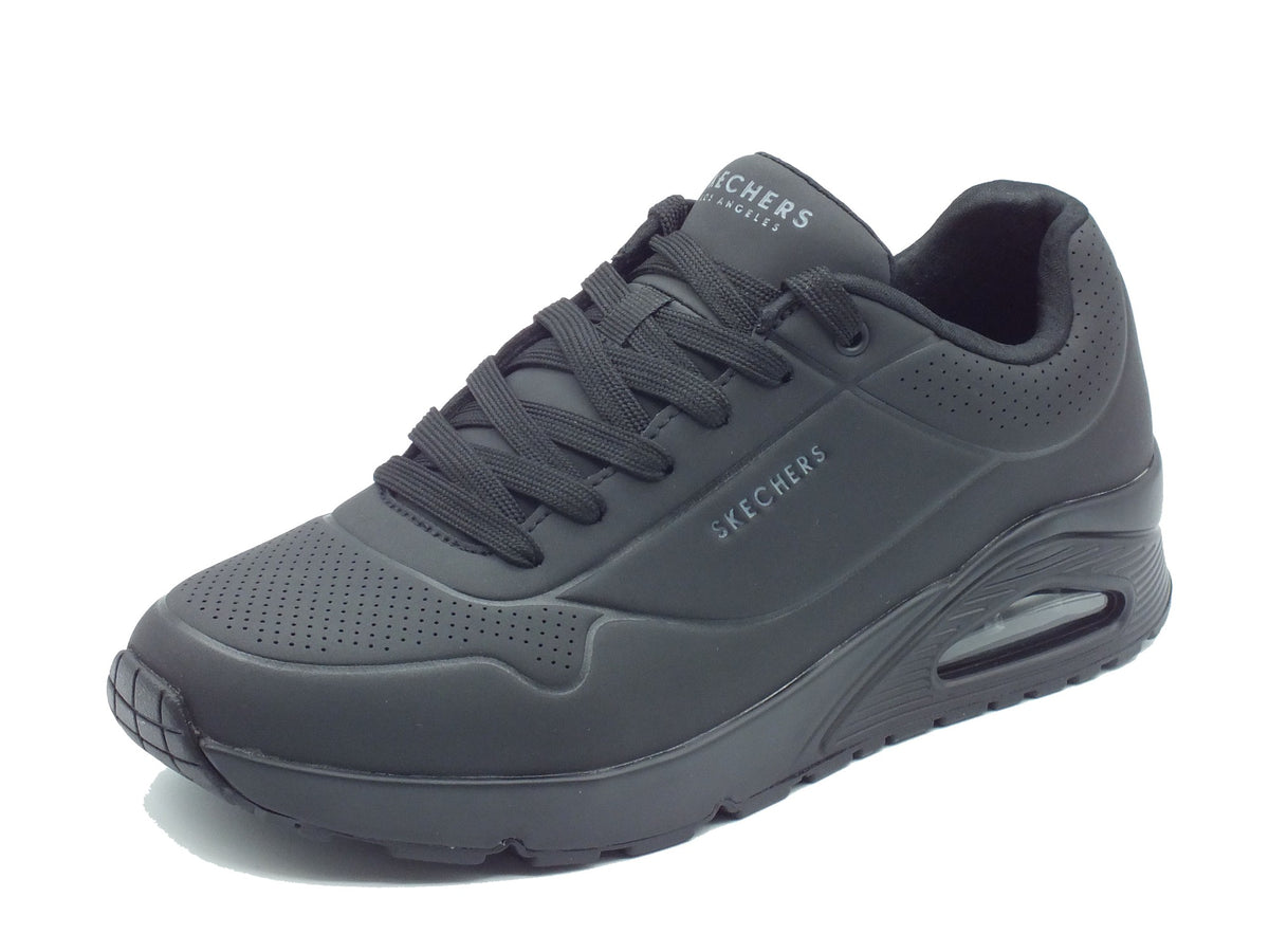 Skechers Skechers Sportive Uomo 52458 Stand On Air Black pelle nero Black