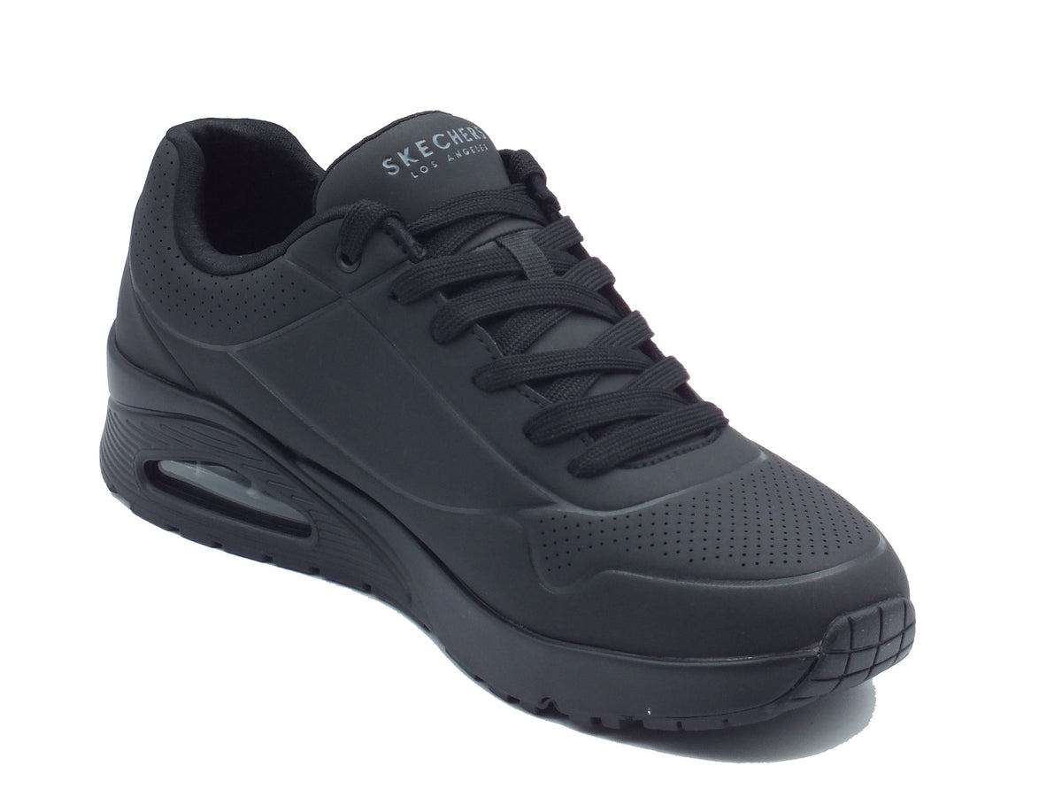 Skechers Skechers Sportive Uomo 52458 Stand On Air Black pelle nero Black