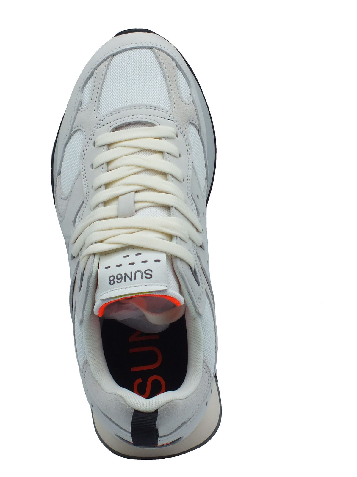 SUN68 SUN68 Sportive Uomo Z46127 Jaki Nubuck Bianco pelle bianco Bianco