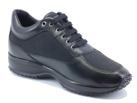 Lumberjack Scarpe per uomo Lumberjack in pelle nera con dettagli in tessuto Black