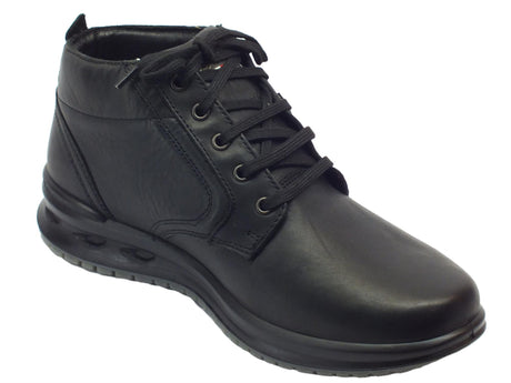 Grisport Scarponcini Grisport Active in pelle nera fondo antistatico Nero