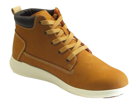 Lumberjack Scarponcini Lumberjack Winter Houston per uomo in nabuk cuoio Yellow