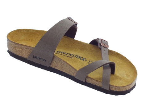 Birkenstock Infradito per uomo Birkenstock Mayari colore mocca sottopiede in scamosciato marrone Mocca
