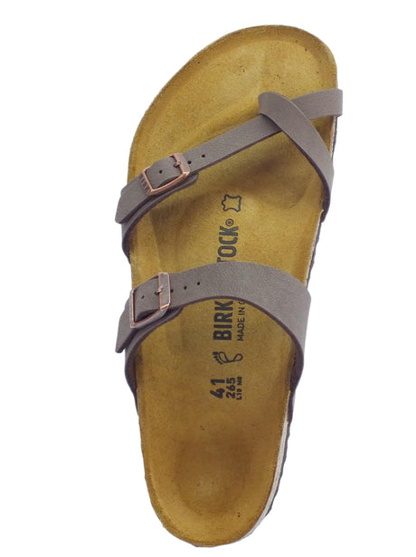 Birkenstock Infradito per uomo Birkenstock Mayari colore mocca sottopiede in scamosciato marrone Mocca