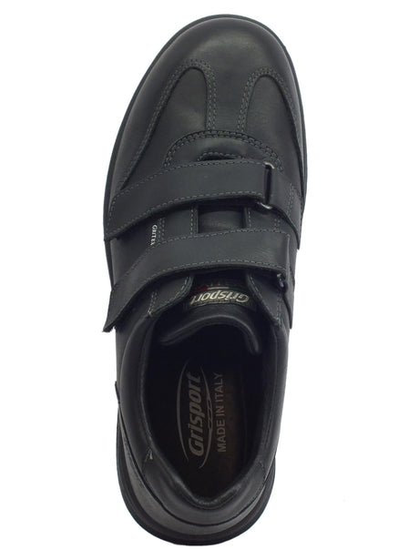 Grisport Scarpe Antistatiche Grisport Active in pelle nera con doppia chiusura a strappo Nero