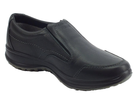 Grisport Mocassini Grisport Active per uomo in pelle nera antistatici antishock Nero