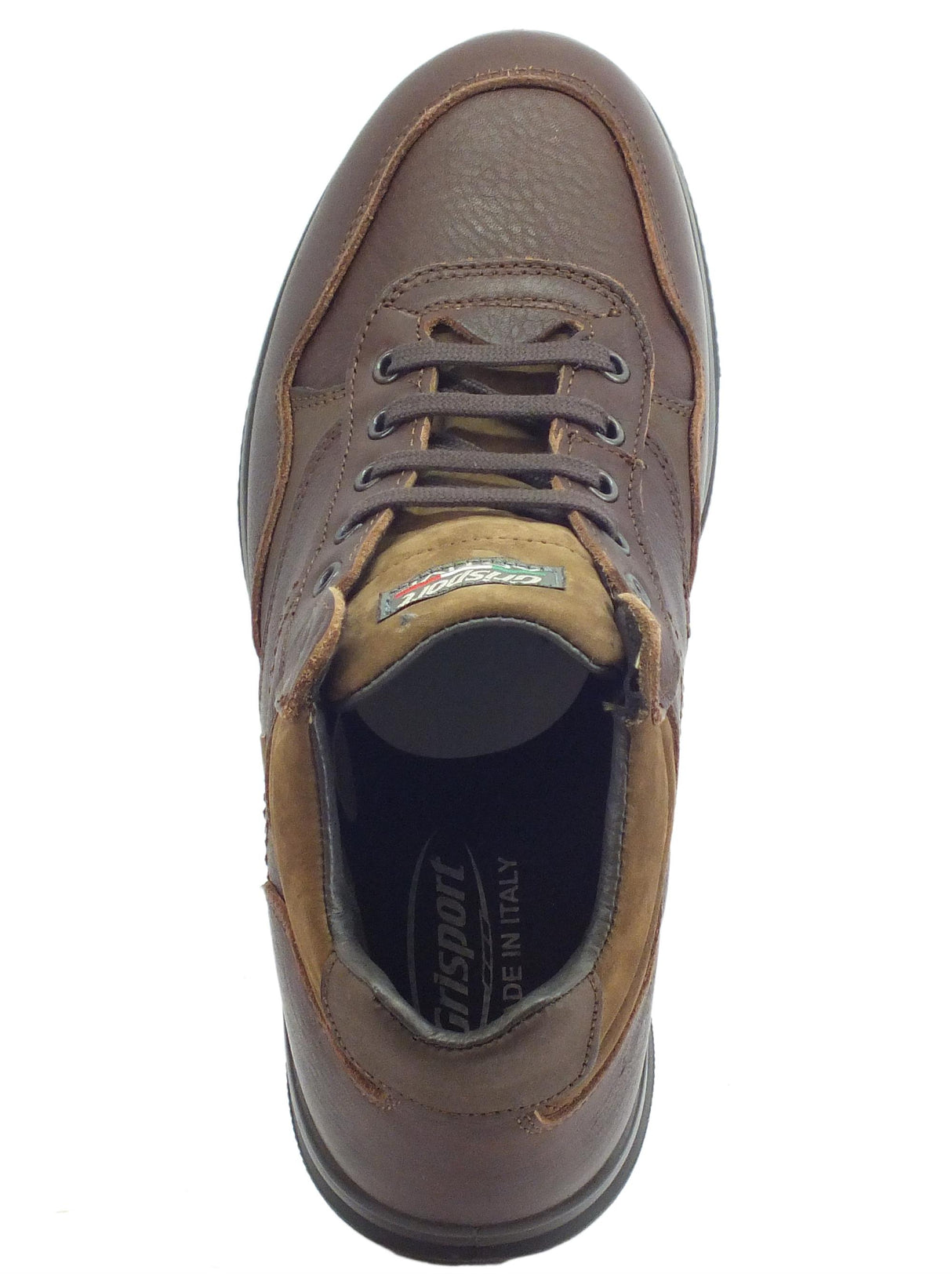 Grisport Scarponcino Grisport Active per uomo in pelle e nabuk ingrassato marrone antistatici antishock Wood Oliato