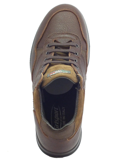 Grisport Scarponcino Grisport Active per uomo in pelle e nabuk ingrassato marrone antistatici antishock Wood Oliato