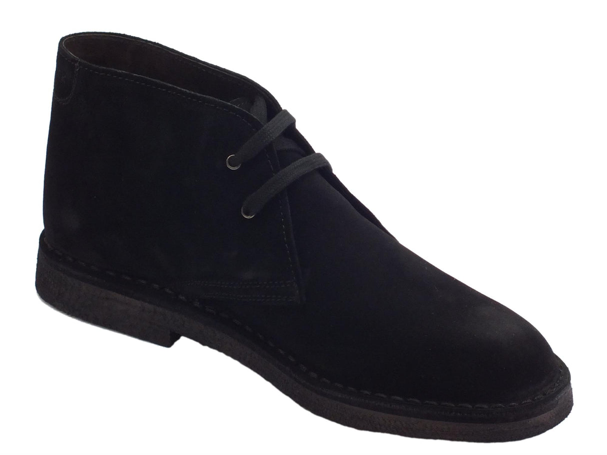 Lumberjack Scarponcini Lumberjack BEAT per uomo in camoscio nero Nero