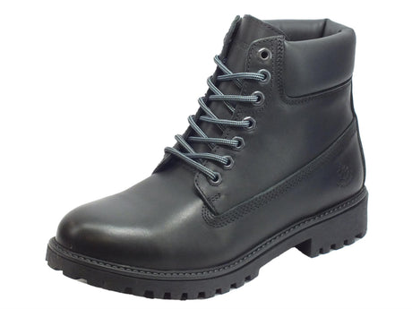 Lumberjack Scarponcini per uomo Lumberjack RIVER in pelle nera Black