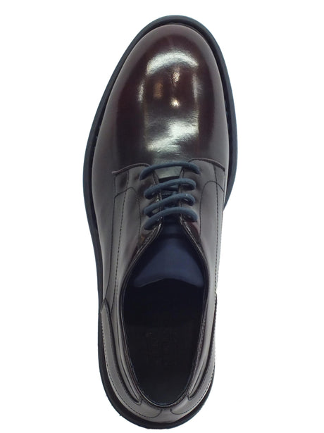 Mercanti Fiorentini Scarpe Mercanti Fiorentini per uomo in pelle abrasivata bordò taglio classico Bordò