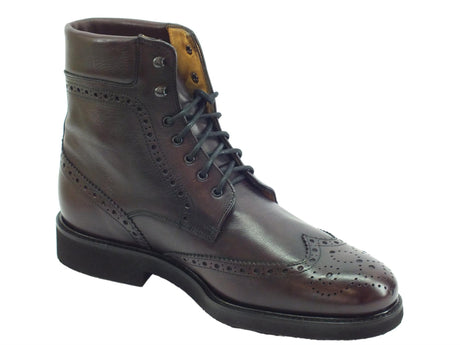 Mercanti Fiorentini Scarponcini Mercanti Fiorentini per uomo modello Etrusco in pelle prugna lavorazione duilio Viola