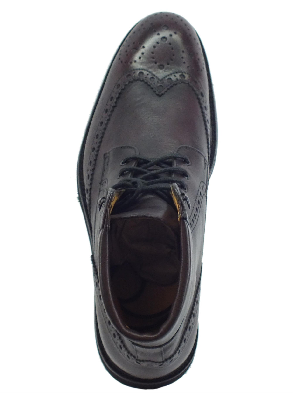 Mercanti Fiorentini Scarponcini Mercanti Fiorentini per uomo modello Etrusco in pelle prugna lavorazione duilio Viola