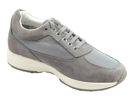 Lumberjack Lumberjack Raul SM01309-009 CD002 Lt Grey scarpe per uomo in nabuk e tessuto grigio chiaro Grey