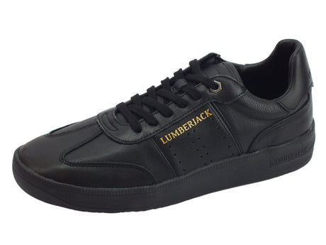 Lumberjack Lumberjack Summer Chuck SM59005-001 CB001 Black scarpe sportive per uomo in pelle nera Black