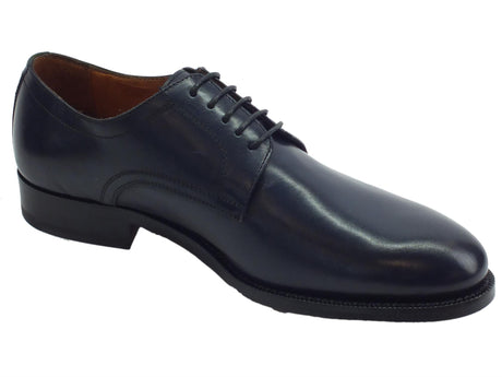 Mercanti Fiorentini Mercanti Fiorentini Pegaso Oceano scarpe classiche per uomo in pelle blu fondo cuoio Oceano
