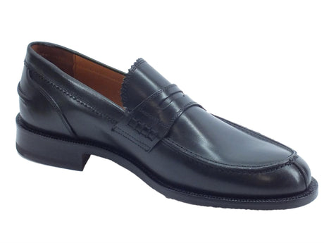 Mercanti Fiorentini Mercanti Fiorentini 05946 Pegaso Ca Nero Mocassini uomo un pelle con fondo cuoio nero