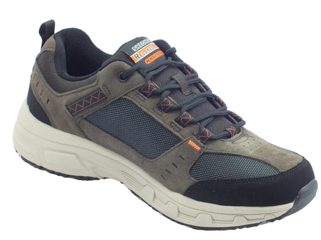 Skechers Skechers Outdoor 51893/CHBK Oak Canyon Chocolate Black Scarpe Uomo tessuto e pelle Chocolate Black