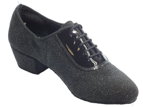 Vitiello dance shoes Scarpa da donna per allenamento ballo tessuto jam nero tacco 40 nero