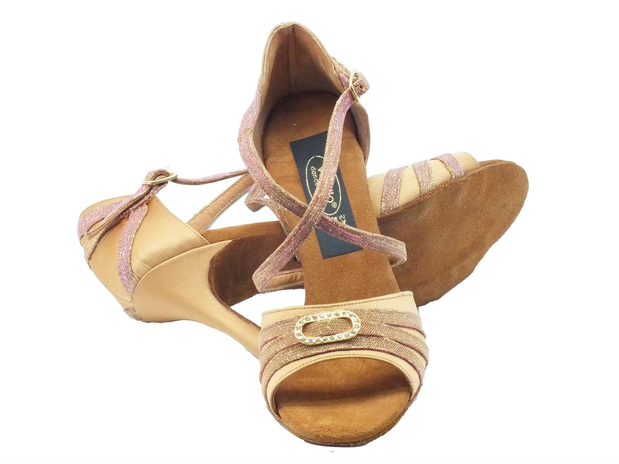Vitiello dance shoes Scarpe da ballo donna per dnze latino-americane in raso tanganika tacco alto tanganika