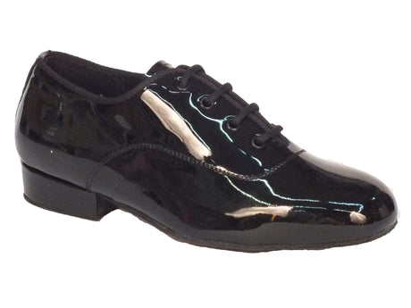 Vitiello dance shoes Scarpa da bambino per ballo standard in vernice colore nero brillante Nero