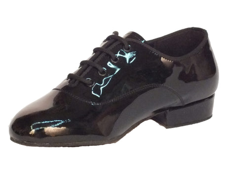 Vitiello dance shoes Scarpa da bambino per ballo standard in vernice colore nero brillante Nero