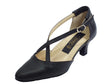 Vitiello dance shoes Scarpa da donna per ballo standard pelle colore nero tacco 50R Nero