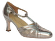 Vitiello dance shoes Scarpa da donna per ballo standard nappa e rete colore argento Argento